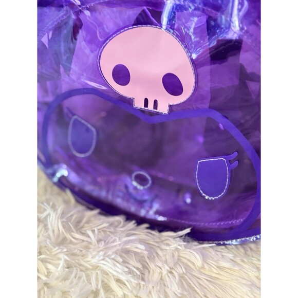 Kuromi Character Head Adult Clear Purple PVC “12 Mini 3D Backpack Zipper New main image 4